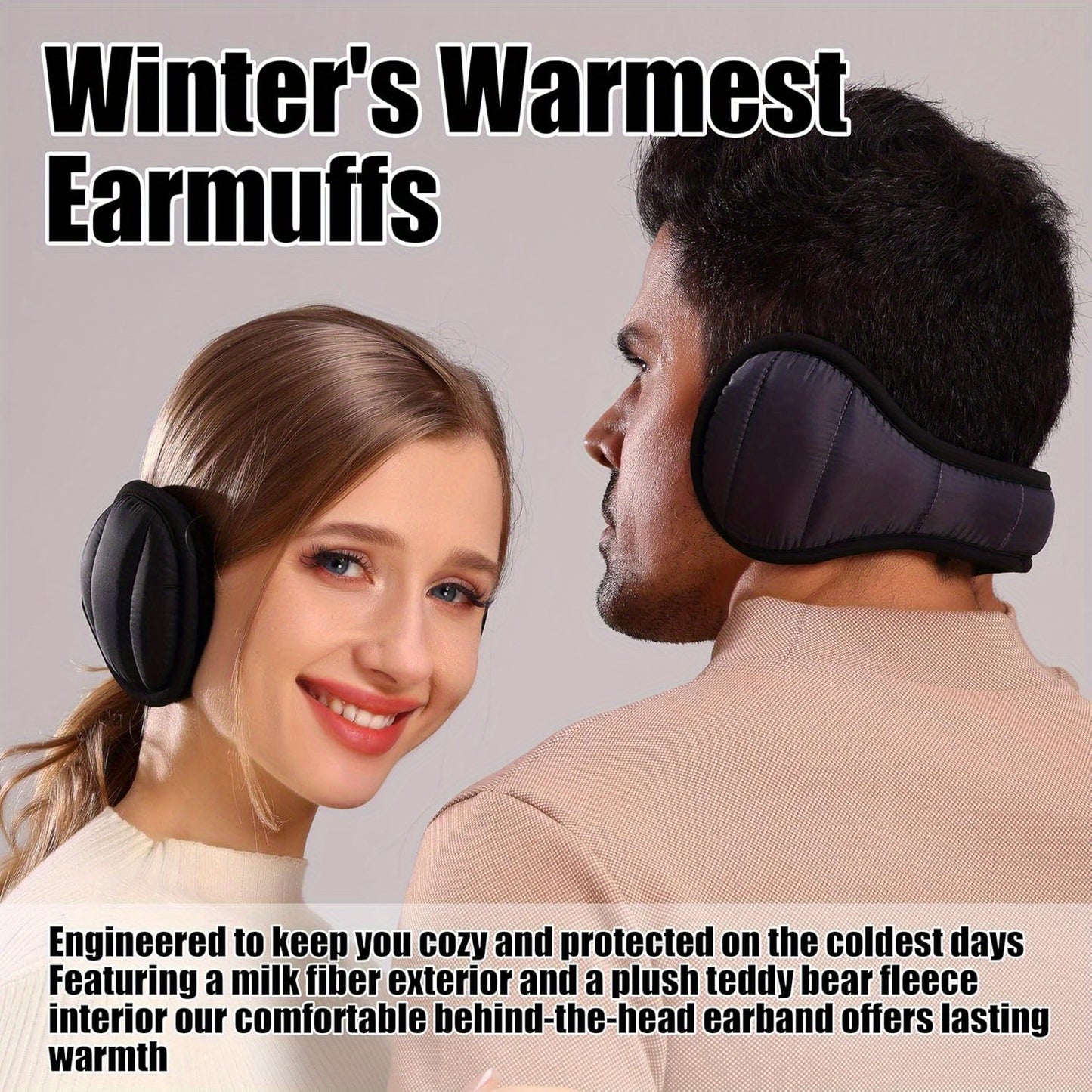 Stylish Adjustable Winter Earmuffs – ARCOLA