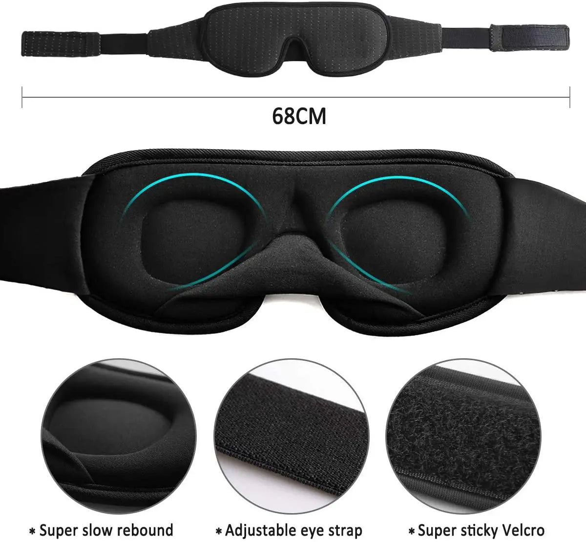 SleepAid 3D Memory Foam Eyeshade