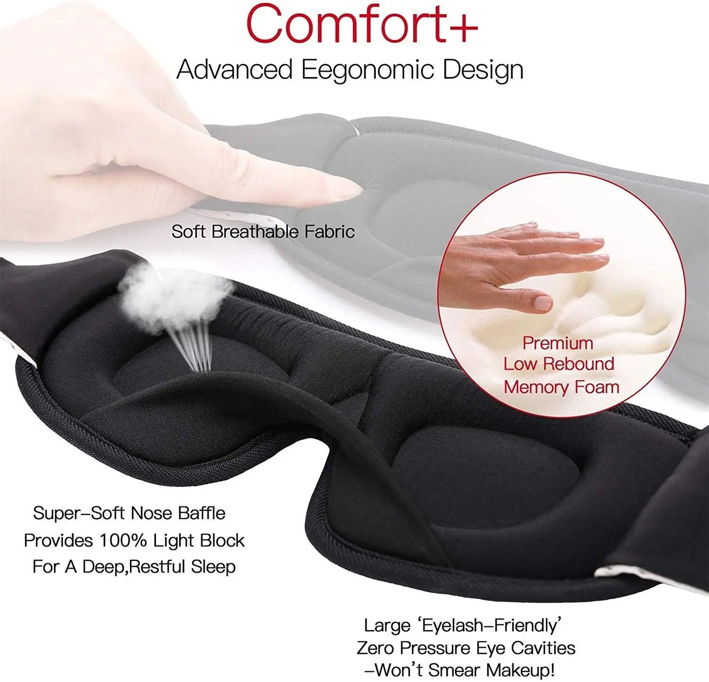 SleepAid 3D Memory Foam Eyeshade