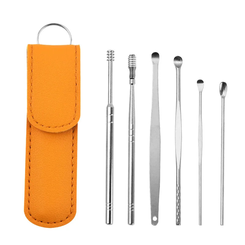 Spiral Stainless Steel Earpick Wax Remover