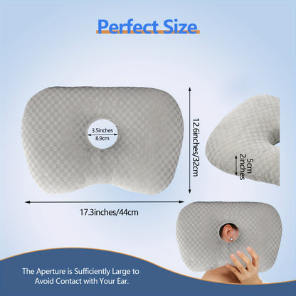 Adjustable Ear Protection Pillow for Side Sleepers