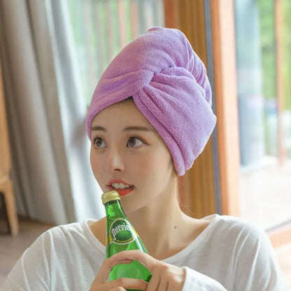 Microfiber Quick-Dry Hair Towel Turban