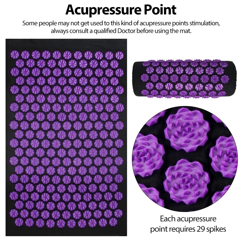 Acupressure Mat & Pillow Set