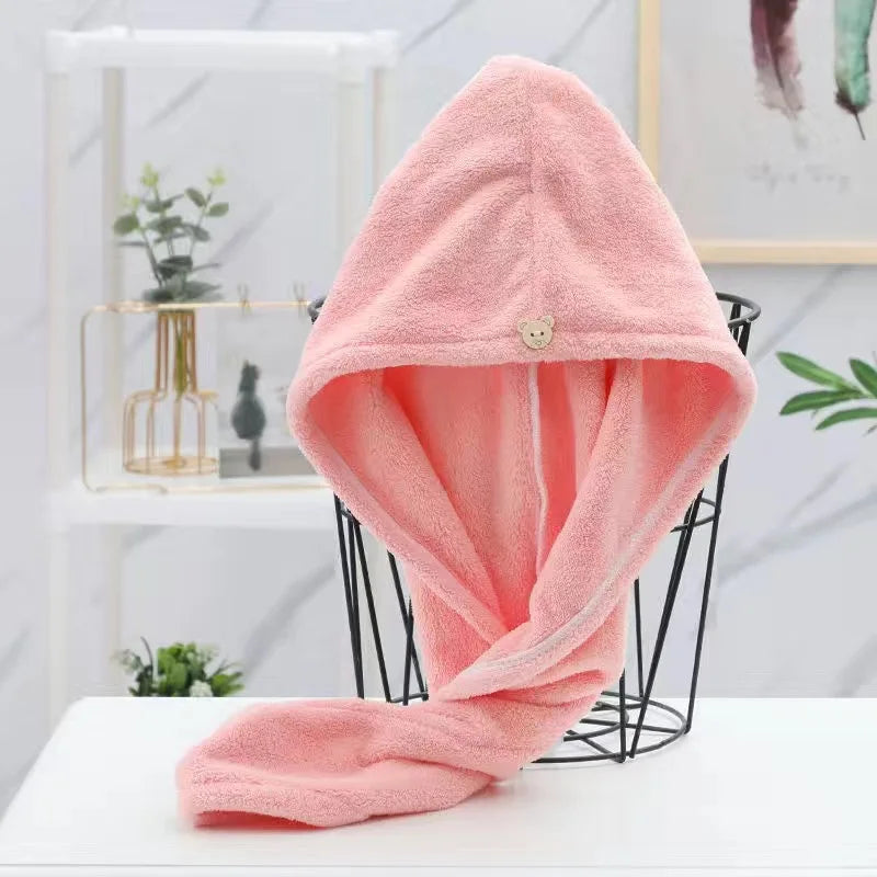 Microfiber Quick-Dry Hair Towel Turban