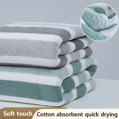 Soft Striped Towels for Gentle Skin