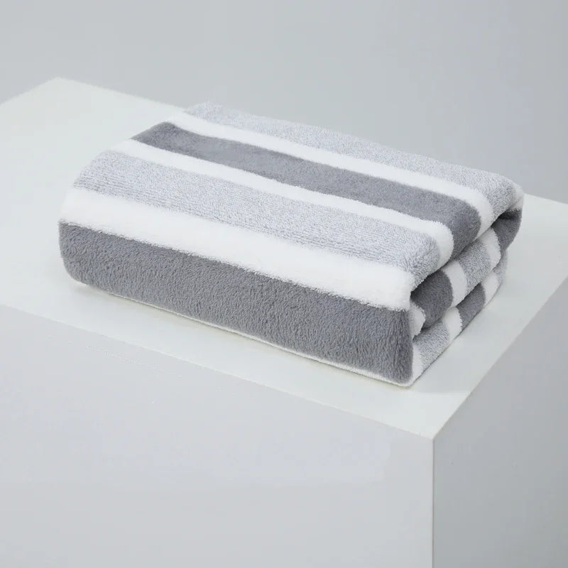 Soft Striped Towels for Gentle Skin