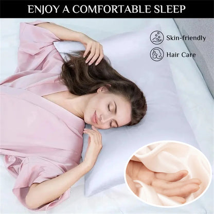 Silk Smooth Plain Pillowcase