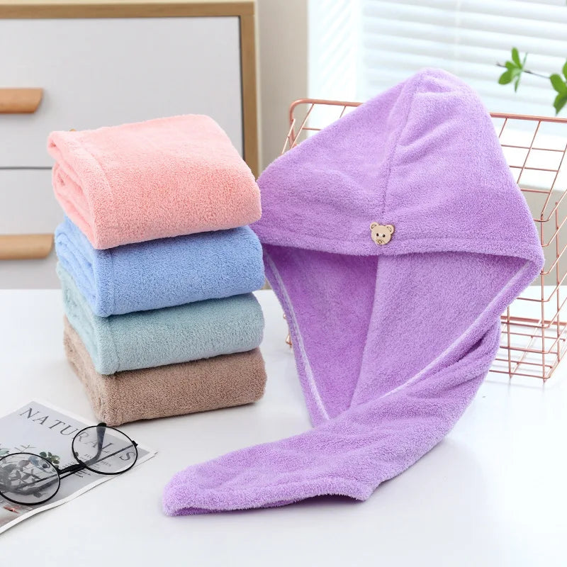 Microfiber Quick-Dry Hair Towel Turban