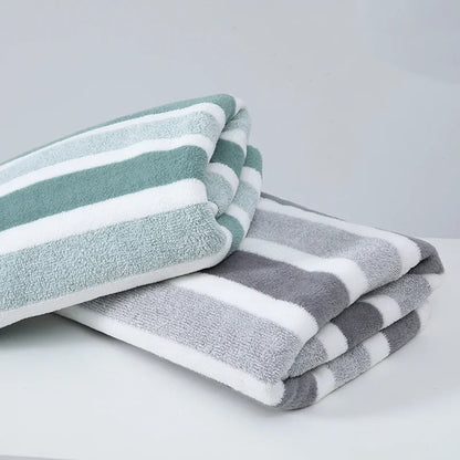 Soft Striped Towels for Gentle Skin