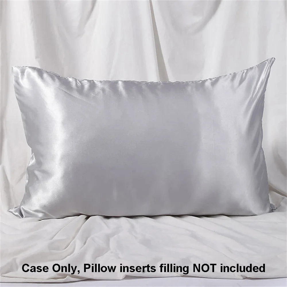 Silk Smooth Plain Pillowcase