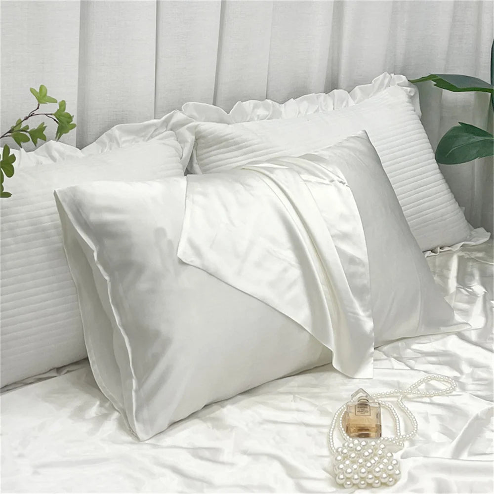 Silk Smooth Plain Pillowcase