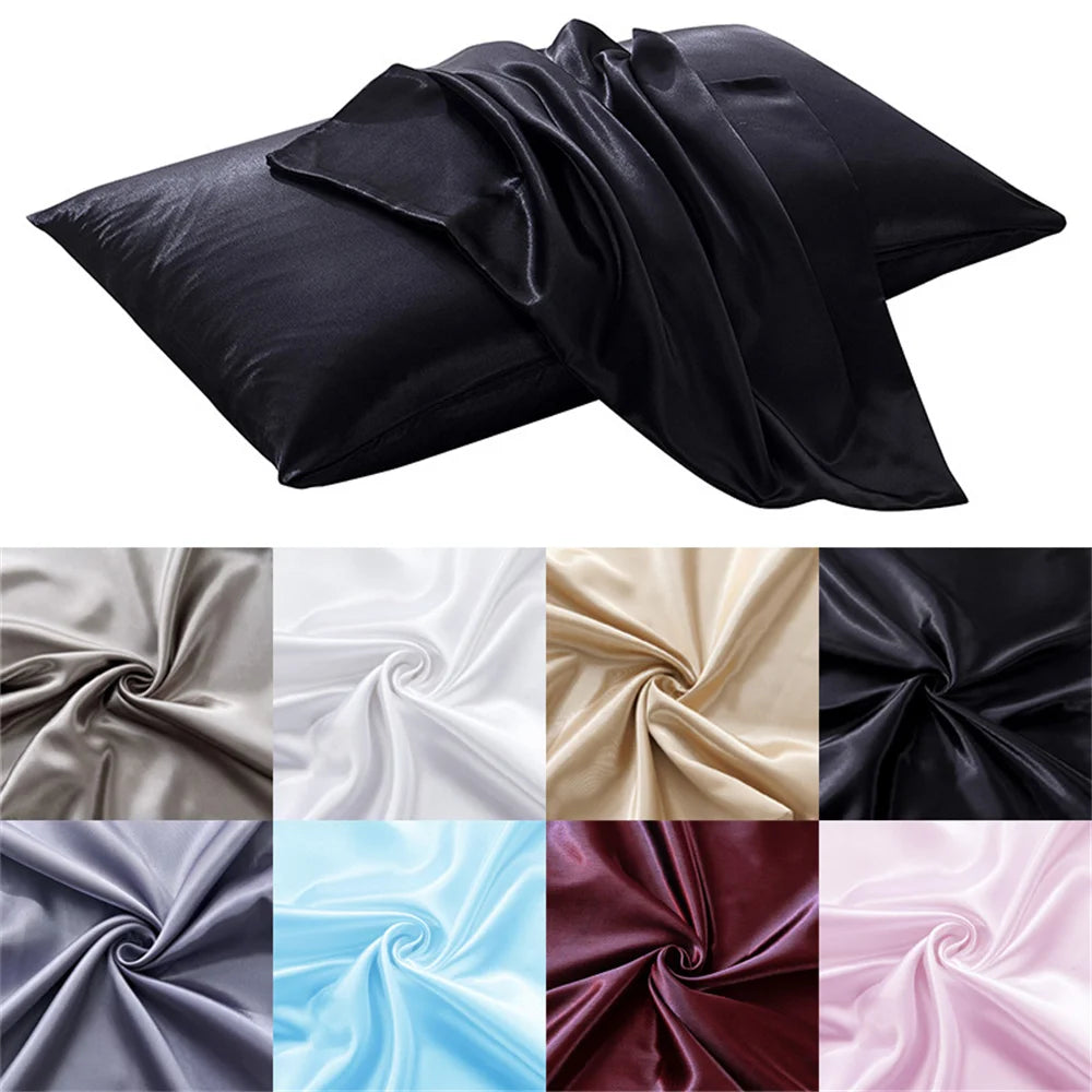 Silk Smooth Plain Pillowcase